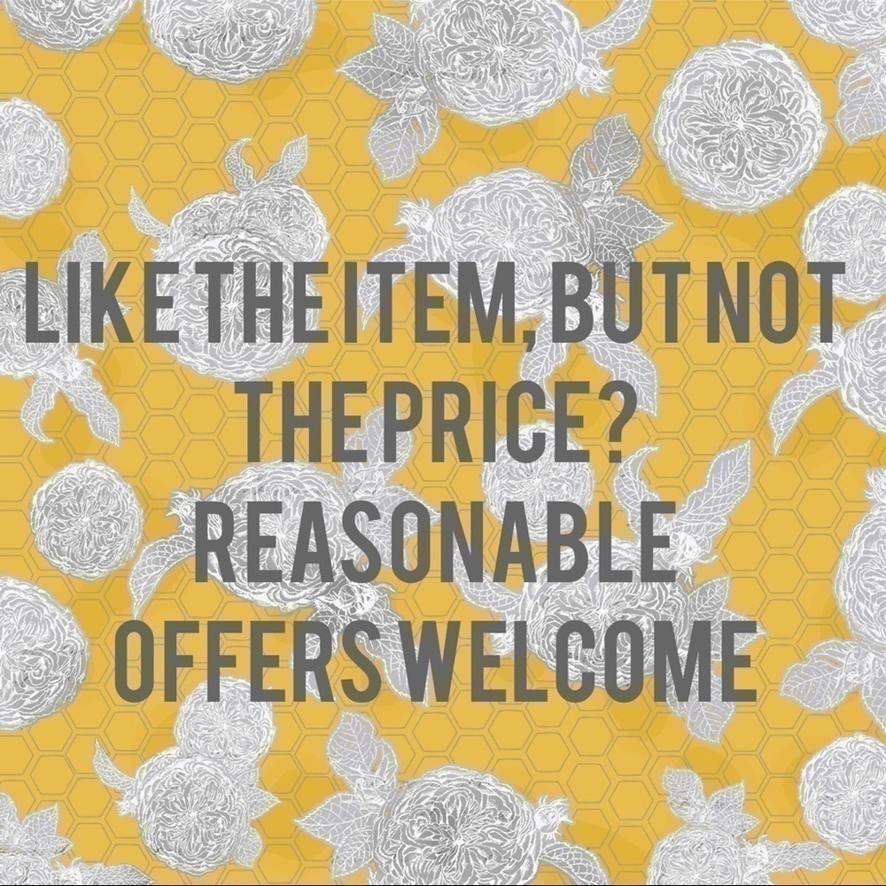 Reasonable offers welcome
